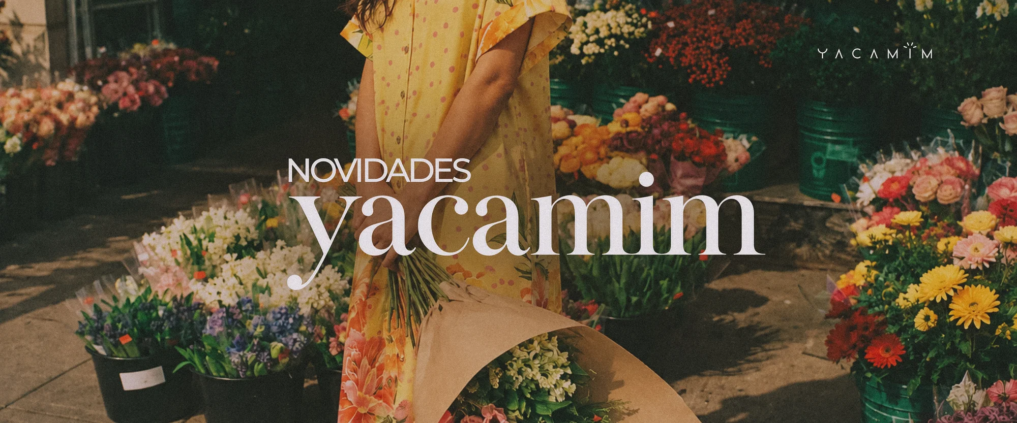 Novidades Yacamim: coleção em meio a flores
